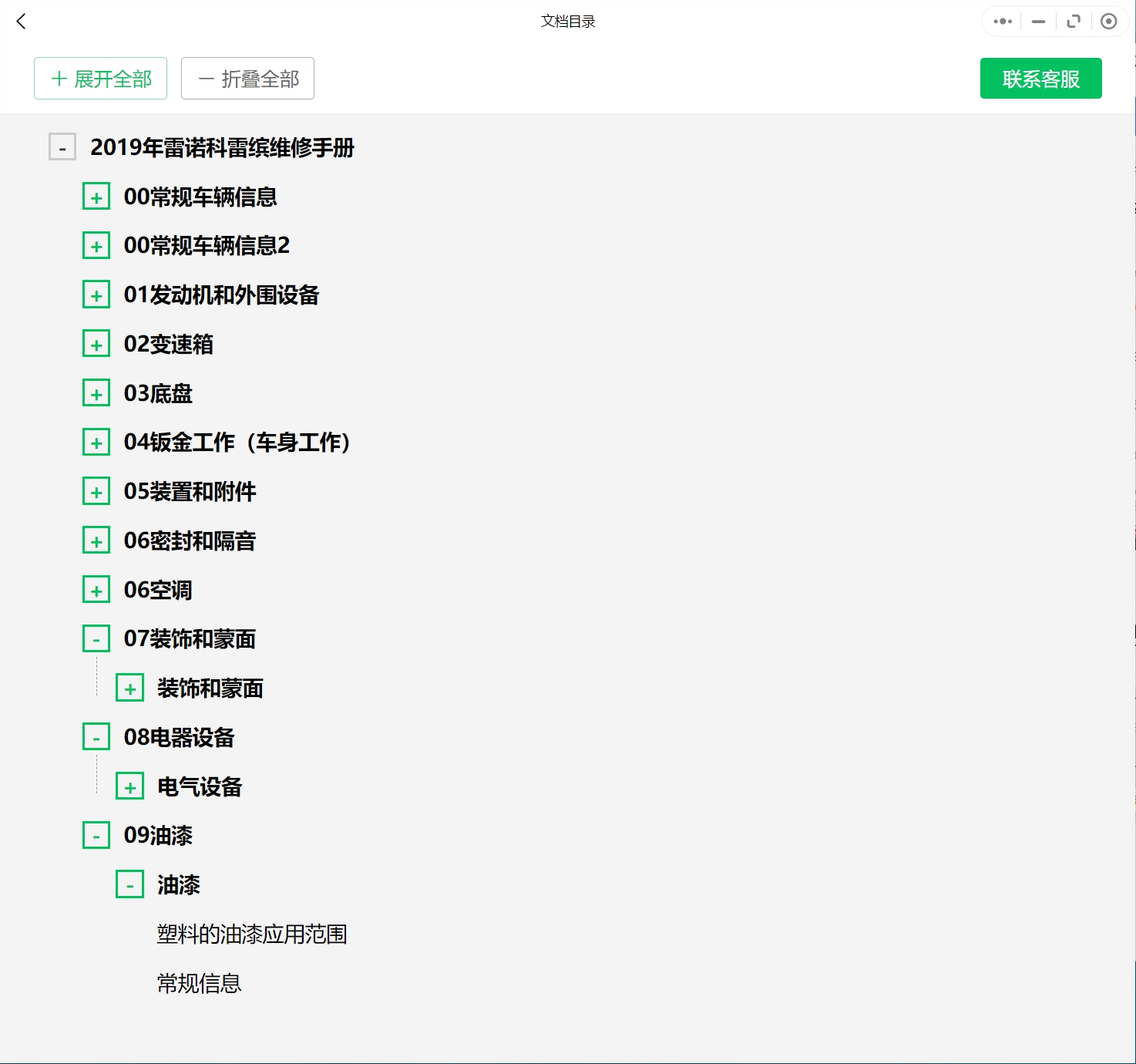 2012-2019年雷诺汽车维修手册和电路图[资料更新]