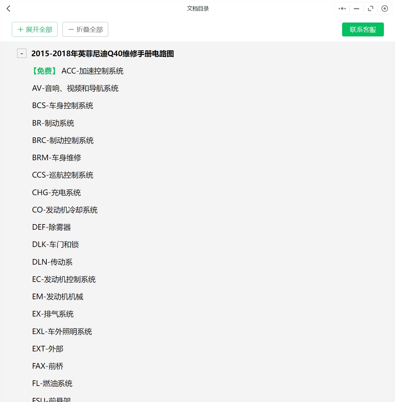 2002-2019年英菲尼迪汽车维修手册和电路图[资料更新]